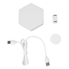Hexagon LED Wall Light Touch Control LED Lights Panel USB Power Supply for Bedroom Game Room