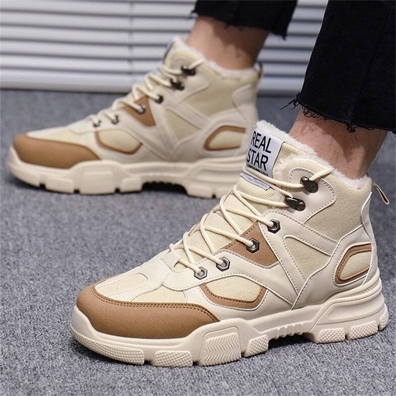 LIN KING Vinterstövlar Herr - Beige / 8