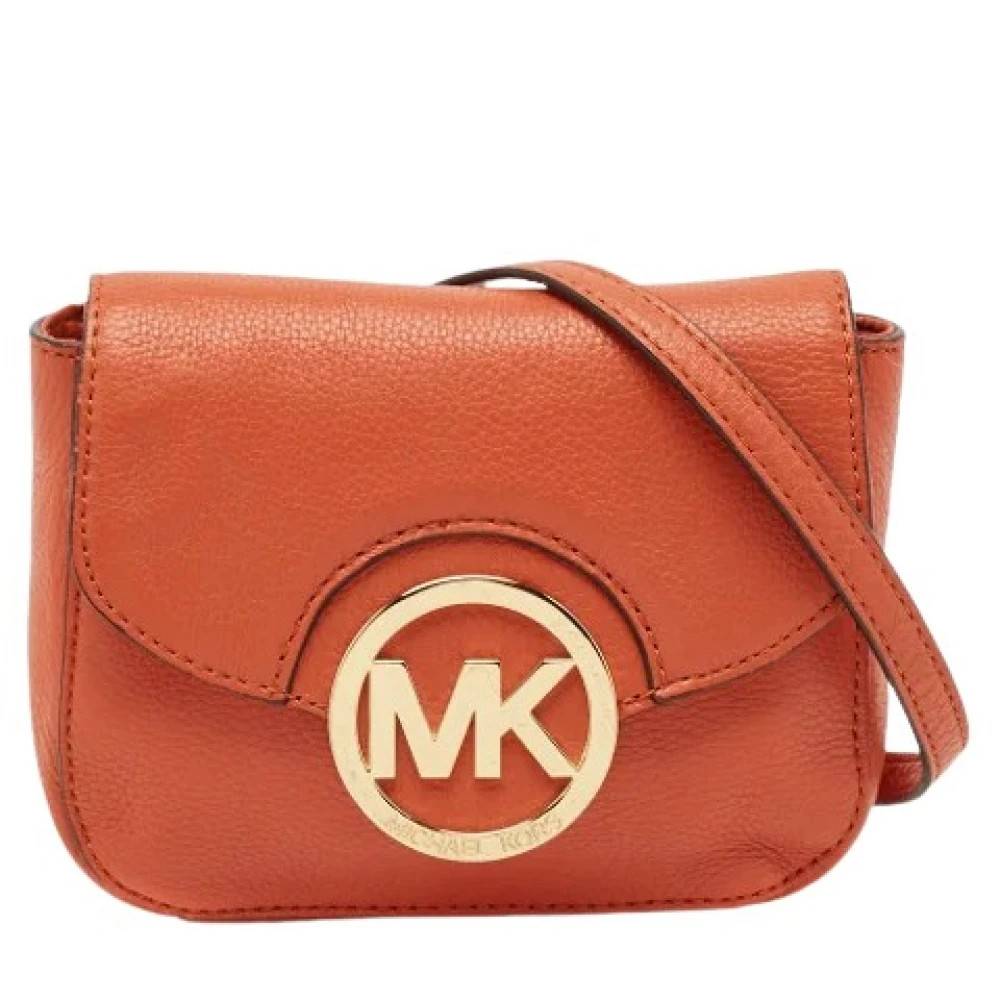 Michael Kors Pre-owned Pre-owned Læder Crossbody Taske - Vintage - Dame - Orange - ONE SIZE - Læder