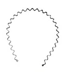 Unisex svart enkel vågigt pannband, 1 st Herr Dam Styling Tools, Sport Pannband Hårband Håraccessoarer