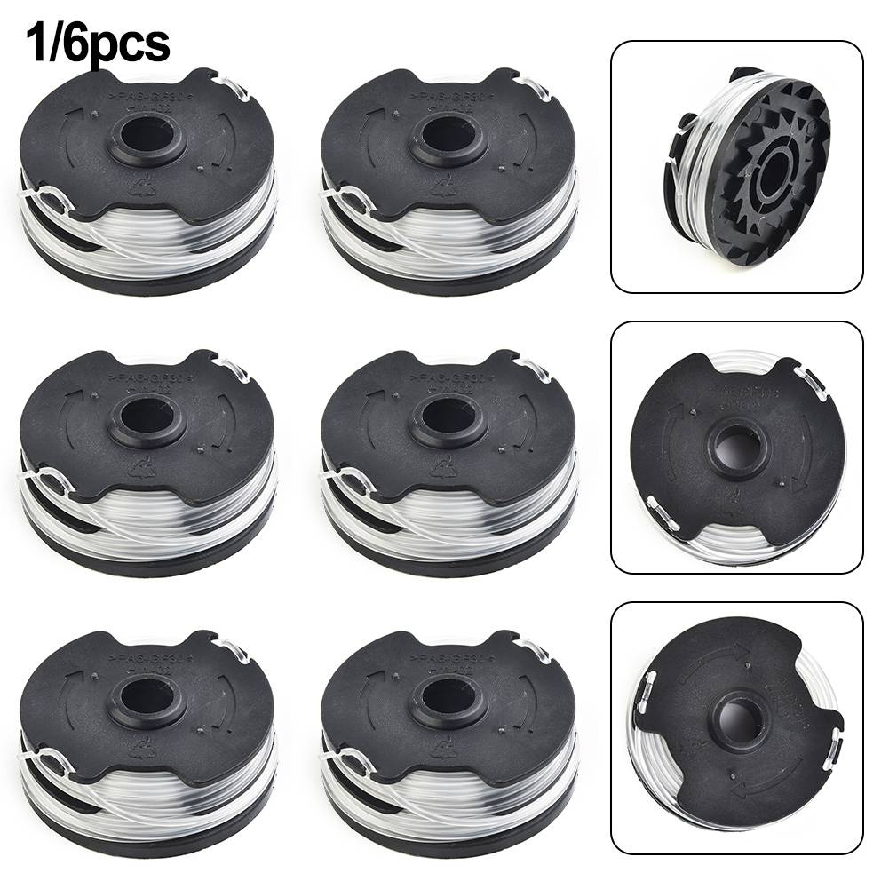 1/6pcs Thread Spools Replacement Spools For Park Side Cordless Grass Trimmer For PRTA 20-Li A1, B2, C3; PRT 300 A1-2x4m 1.6 Mm