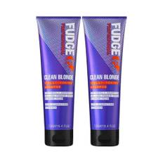 2-Pack Fudge Clean Blonde Violet Toning Shampoo 250ml, 500ml (500ml)