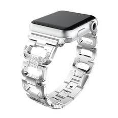 Rhinestone Bracelet Apple Watch Series 10 42mm Silver