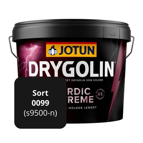 JOTUN DRYGOLIN NORDIC EXTREME SUPERMAT træbeskyttelse - Sort 0099 / 9500-n.