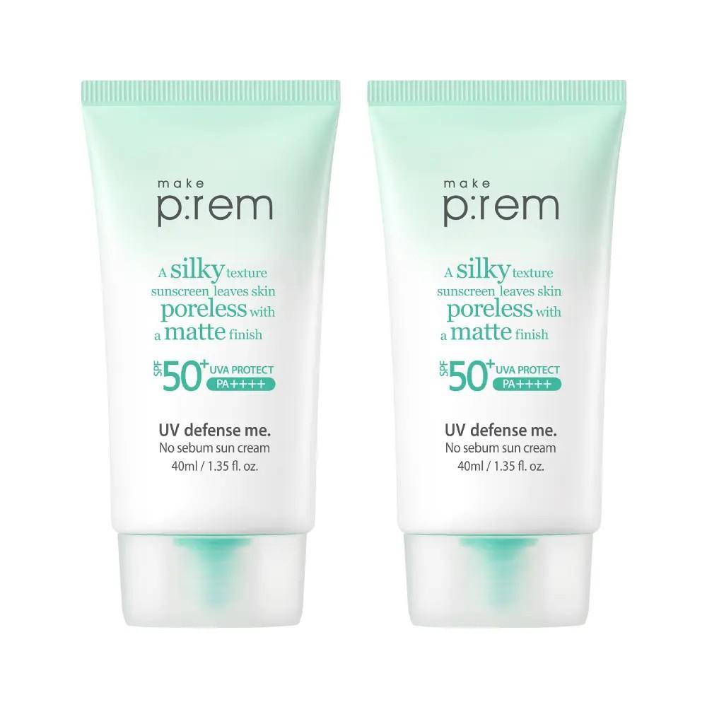 gör p:rem UV Defense Me No Sebum Solskydd 40 ml x2 Oljekontroll Mineral Solskydd SPF