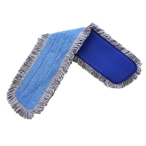 Mopp torr/fukt Activa Damp - 60cm blå/grå mikrofiber öglad - 5 st