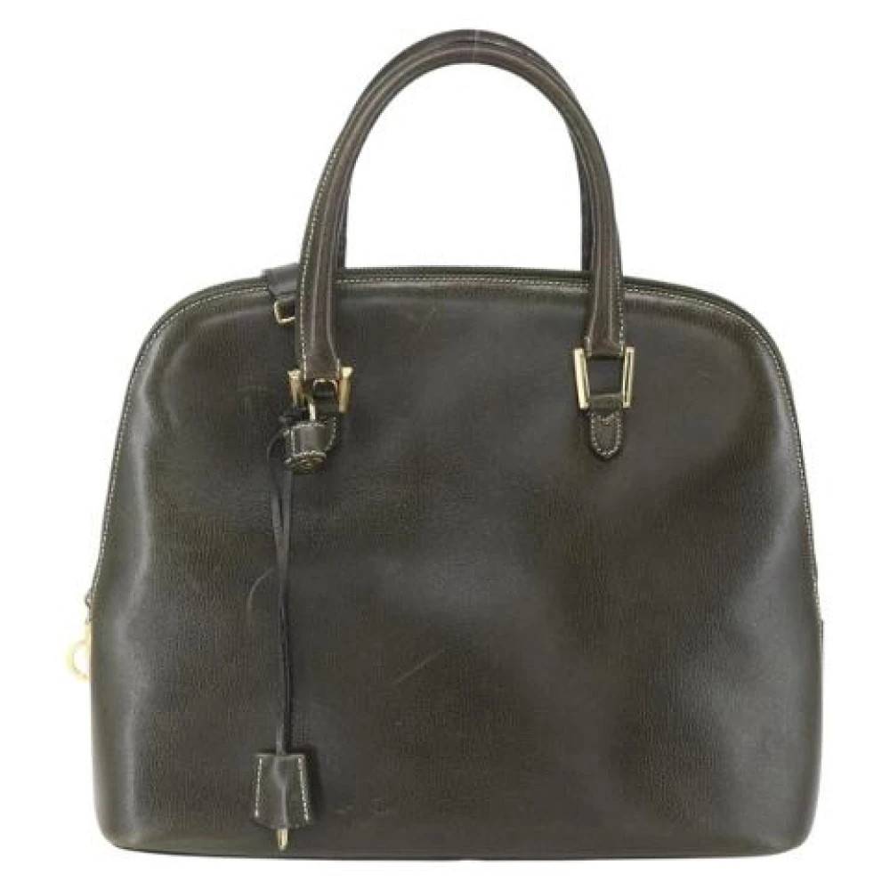 Salvatore Ferragamo Pre-owned Pre-owned Håndtaske - Vintage - Dame - Grøn - ONE SIZE - Læder