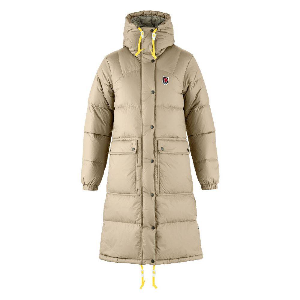 Fjällräven Expedition Long Down Parka Dam FOSSIL strl S