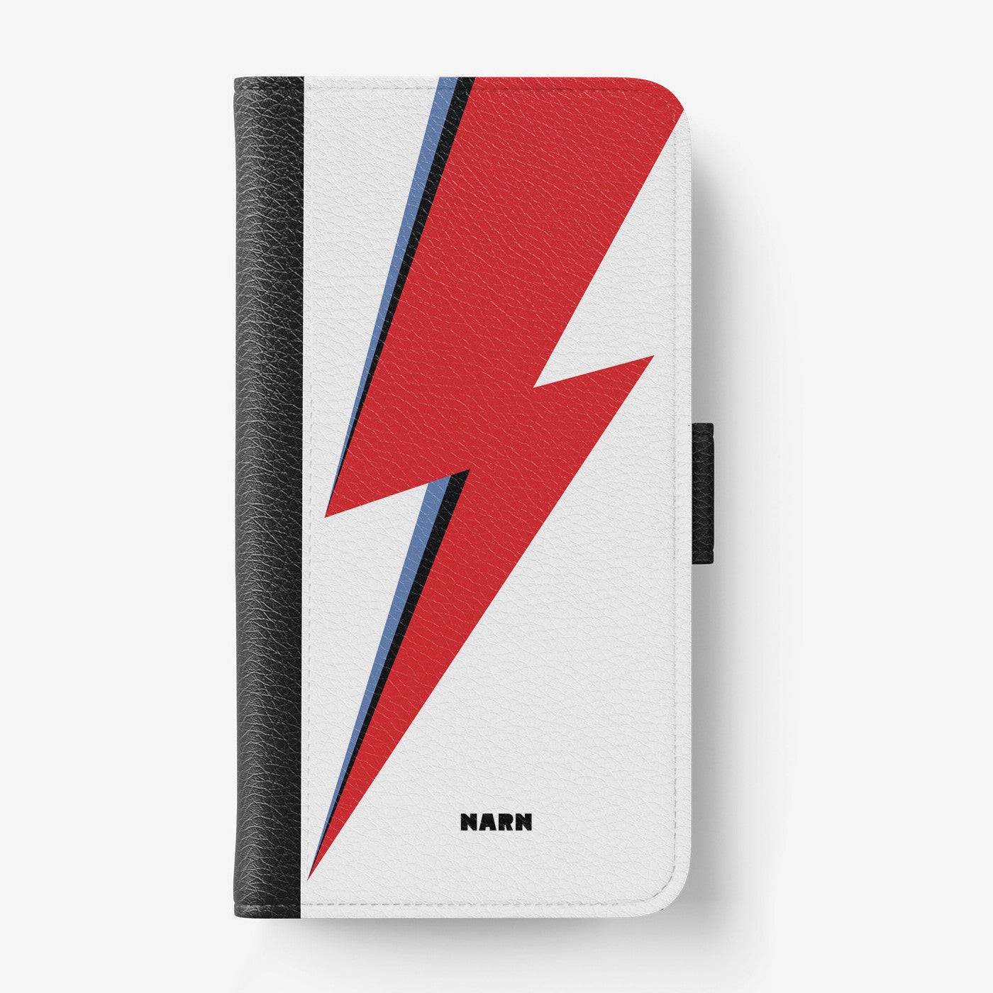 Plånboksfodral Samsung Galaxy S25 Ultra – White Bowie – Röd – Med Kortfack | NARN