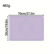 TEMU Premium Silicone Pastry Mat - , Thickened Food-grade Baking & Rolling Dough Pad For Home Kitchens