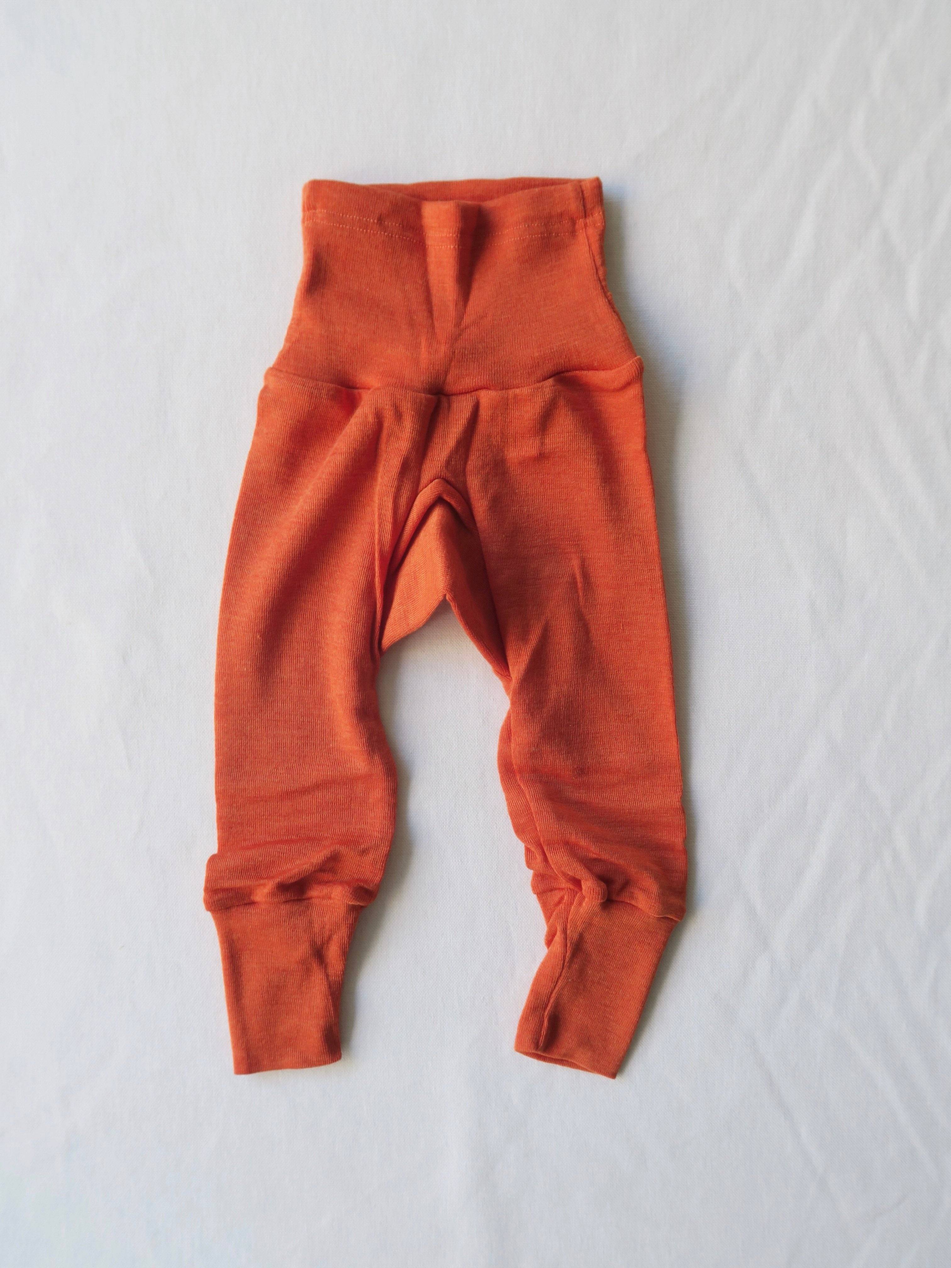 Cosilana - Uld/silke baby bukser - Saffran - 74/80
