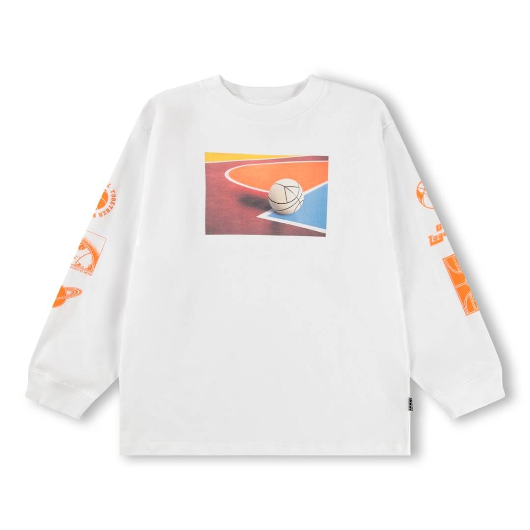 Molo GOTS Rube Langærmet T-shirt Whitest Whitest 152 cm Hvid 152 cm Drenge