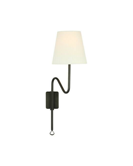 Visual Comfort Griffin vägglampa justerbar brons - Guld / Brun (H: 59,1 x B: 19 cm)