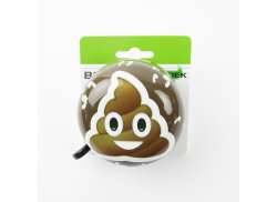 Widek Emoticon Ding Dong Cykelringklocka 80mm - Brun