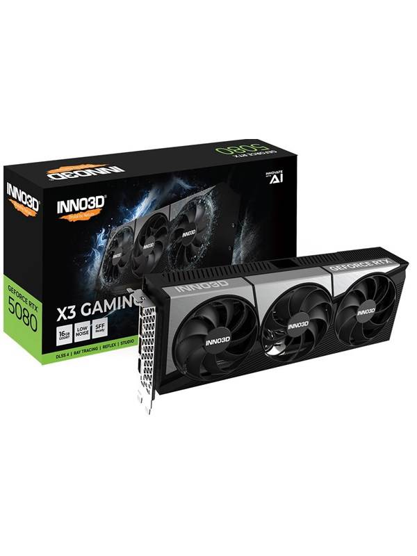 Inno3D GeForce RTX 5080 X3 Gaming OC - 16GB GDDR7 RAM - Grafikkort