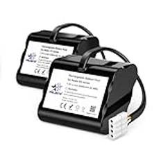 melasta 7,2 V 4 500 mAh Li-ion ersättningsbatteri för Neato XV-11 XV-12 XV-14 XV-15 XV-21 XV-25 XV Essential, XV Pro Robotdammsugare Neato-batteri ersättning 945-0005 205-0001, 2-pack