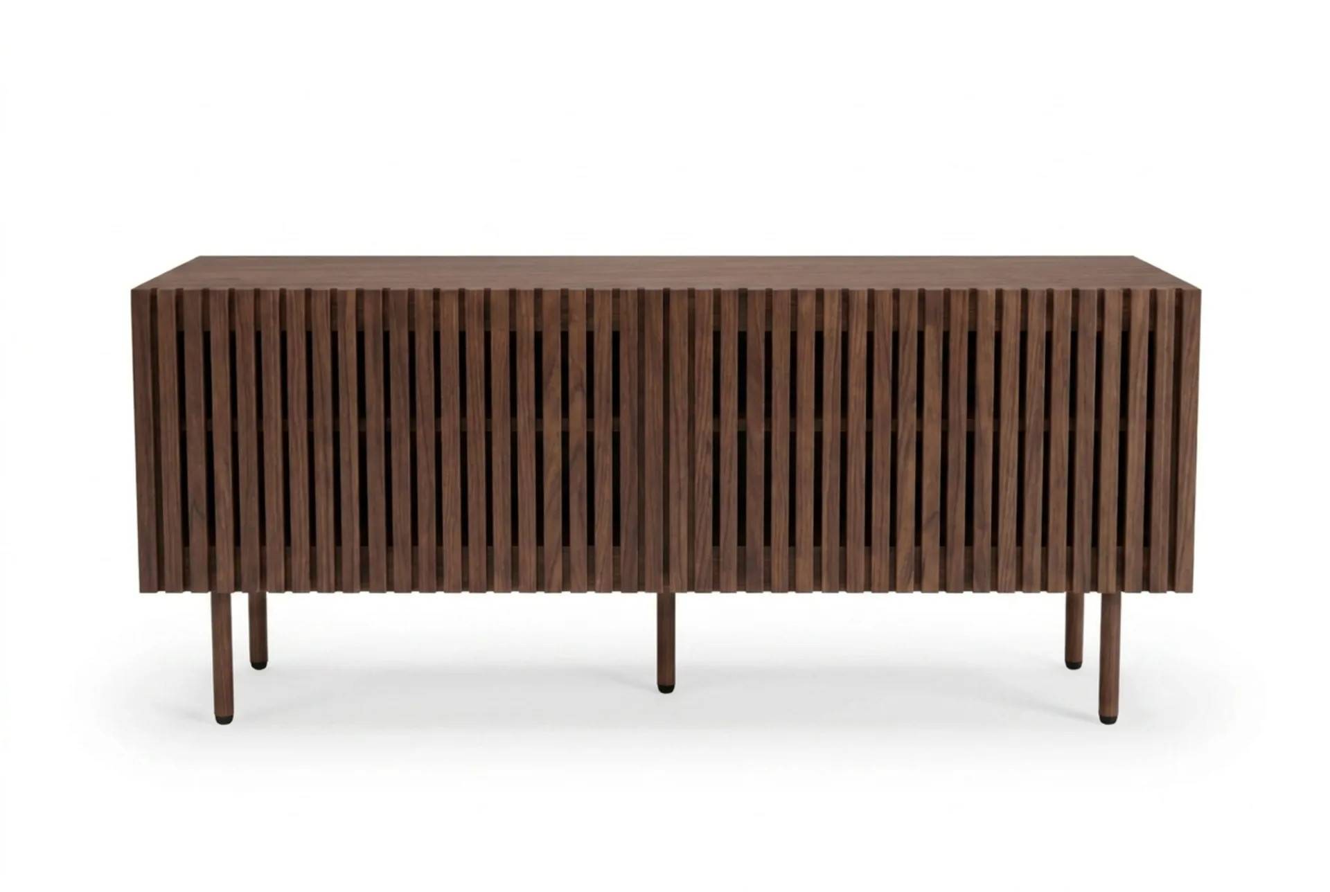 Peyra Ribbad Tv-bänk 120 cm - Valnöt TV bänk & mediabänk Natur Bark