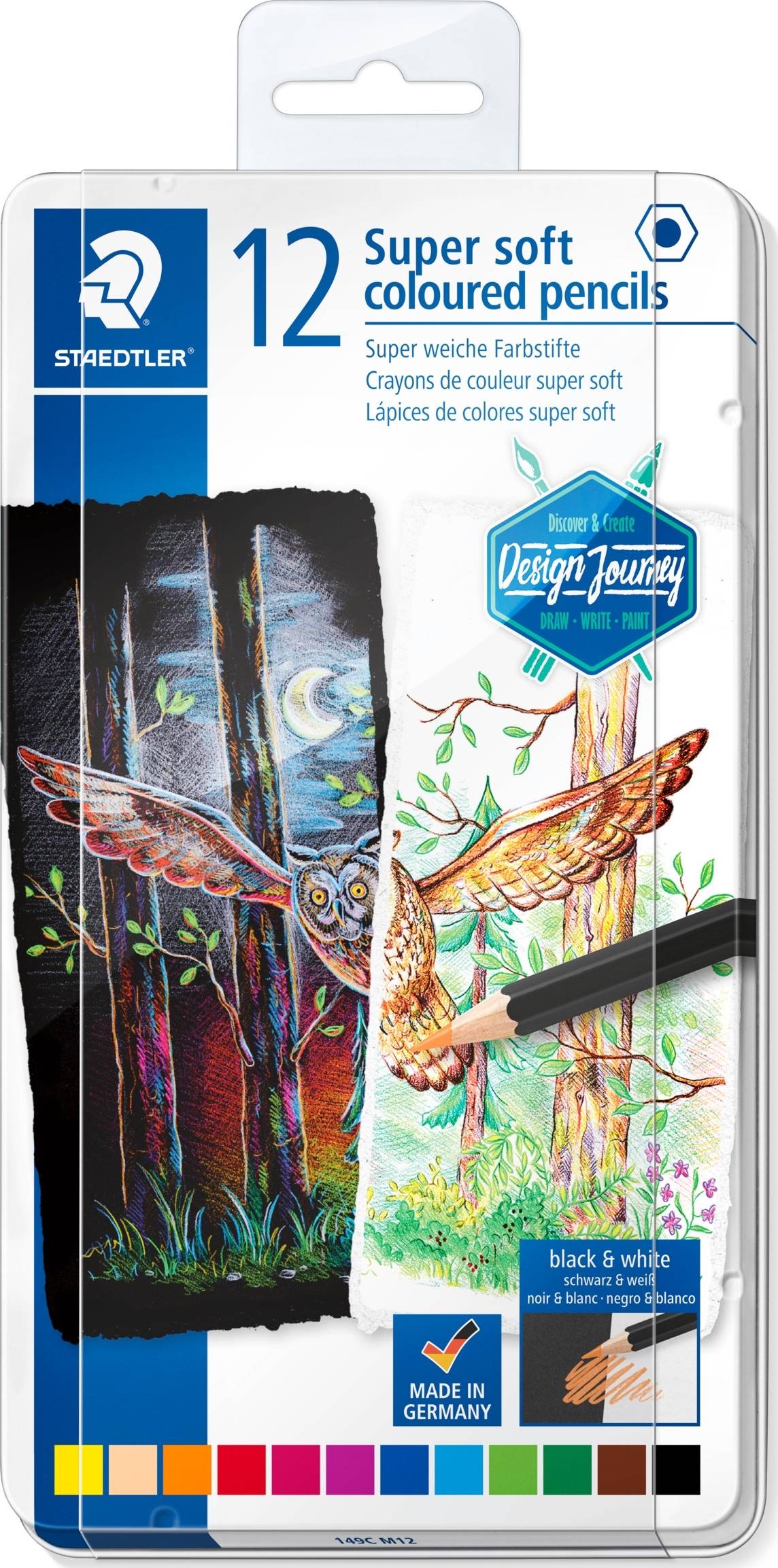 Staedtler DJ Super Soft färgpennor | 12 färger