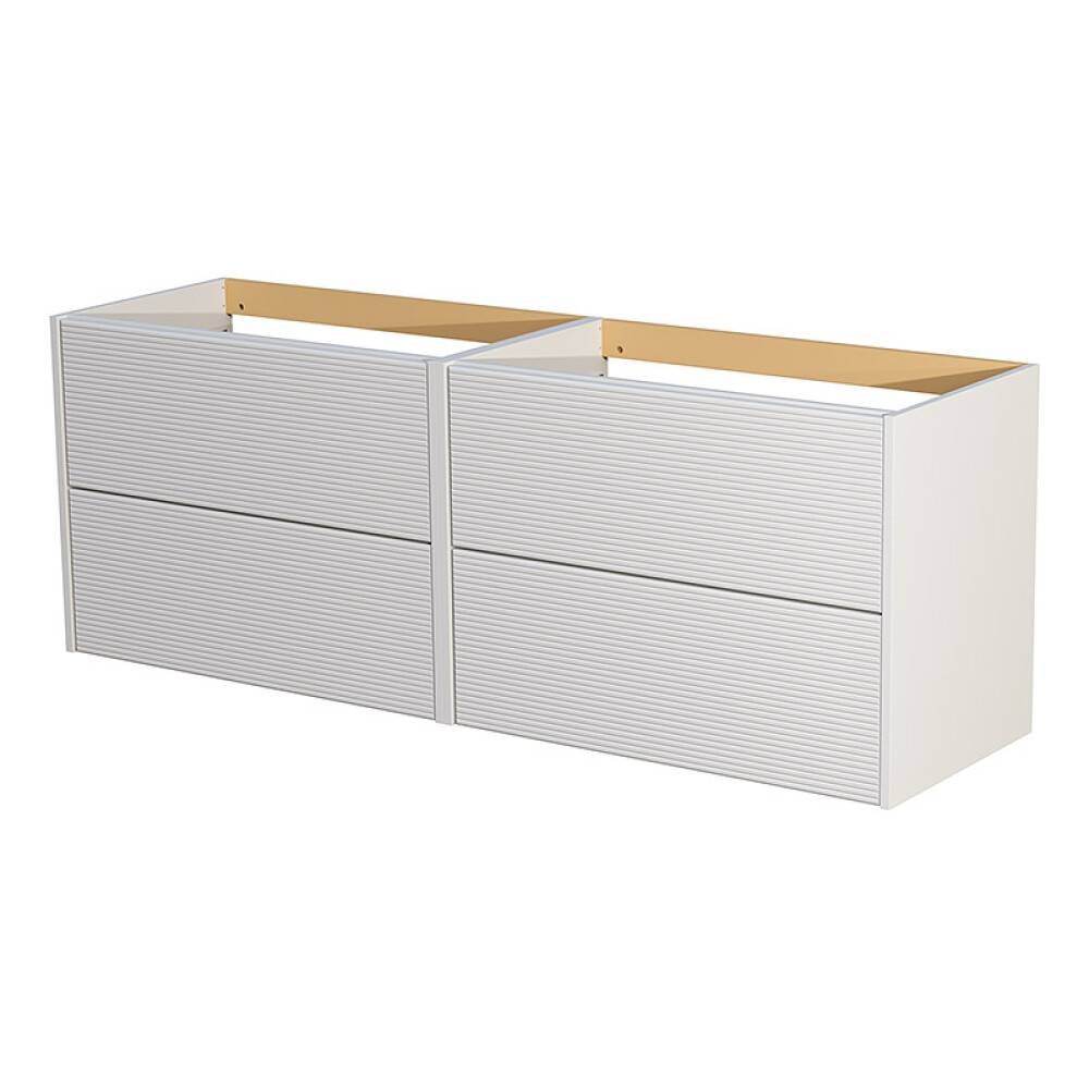 TVÄTTSTÄLLSSKÅP CAMARGUE AURA DUBBEL 160CM 4 LÅDOR MATRIS LJUSGRÅ