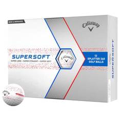 Callaway Supersoft Splatter 360 Golf Balls - Red