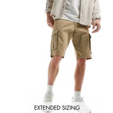 GANT - Kakibeige cargoshorts i twill i afslappet pasform-Neutral