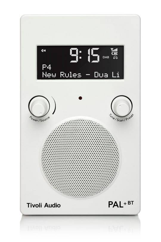 Nyhed: Tivoli Audio PAL+ DAB/FM radio med Bluetooth - Hvid.