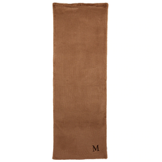 Max Mara Monogrammed teddy blanket - brown