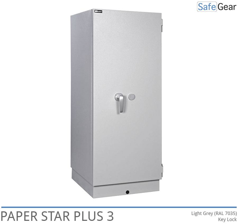 Paper Star Plus 5 Brandskab (560 L) - Indbrudstest Grade I / Brandtest 120 min - Nøglelås.
