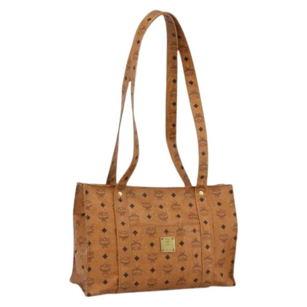 MCM Pre-owned Pre-owned Skuldertaske - Vintage - Dame - Brun - ONE SIZE - Uld