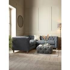 Sarnia Corner Sofa - Black Leather