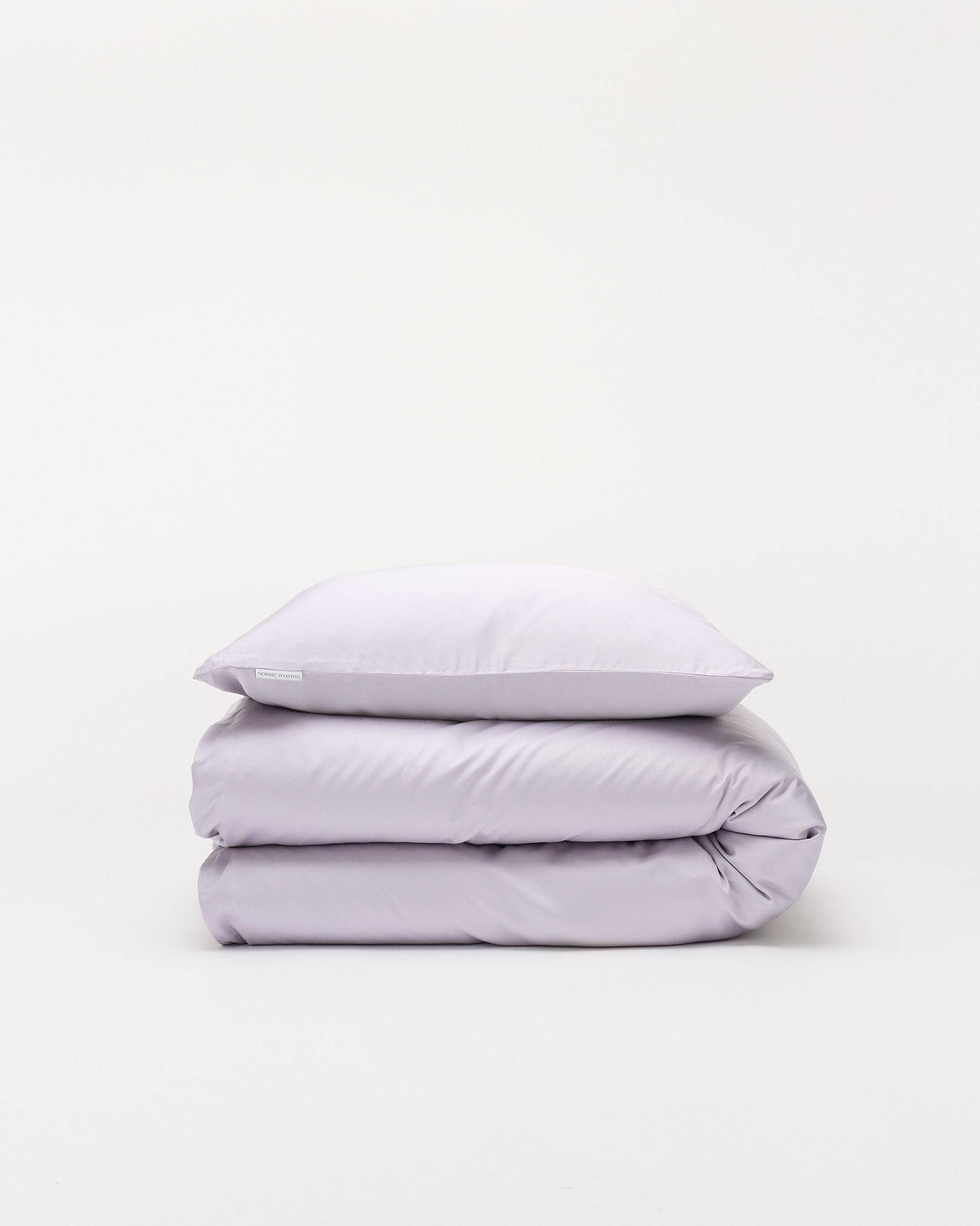 Oprydningsudsalg - Dobbelt bambussengetøj lavendel - 200x220cm / Lavendel
