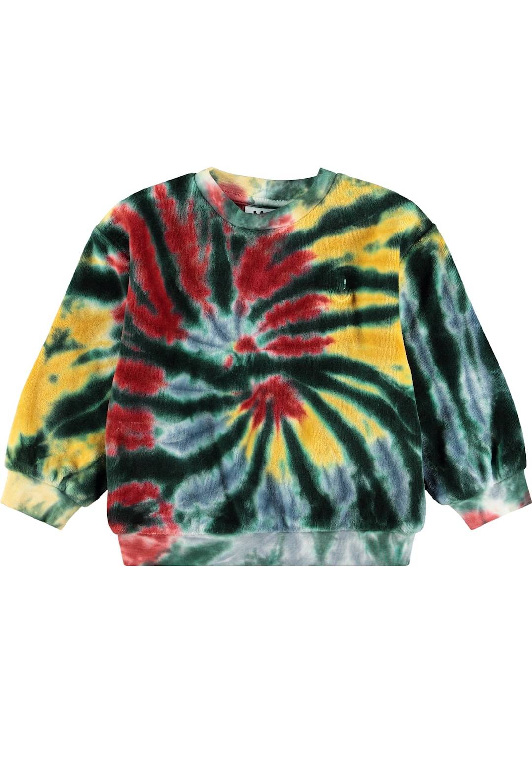 Molo GOTS Dear Sweatshirt Swirl_ Baby Swirl_ Baby 74 cm Grøn 74 cm Drenge, Piger