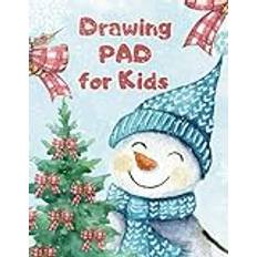 Drawing Pad for Kids - Children Christmas Gifts Age 2 Through 12: 120 Blank Paper Pages, Large Sketch Book Tablet, Cute Snowman Design, 8.5x11 Inches