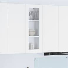 vidaXL Hängande skåp Riga Vit 40 x 31 x 100 cm Konstruerat trä