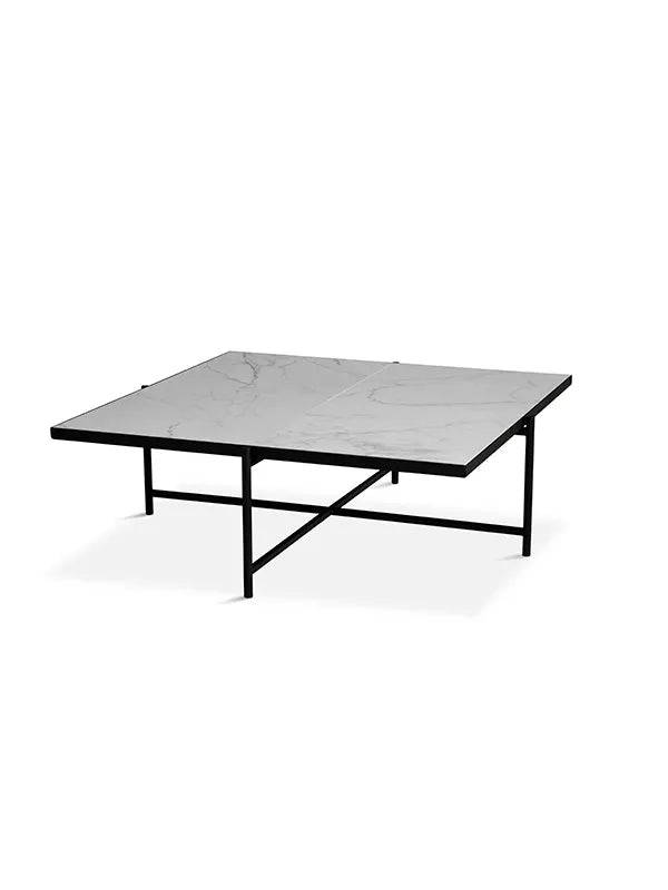 Coffee Table 90, hvid marmor fra HANDVÄRK Sort - Jacobsen Plus