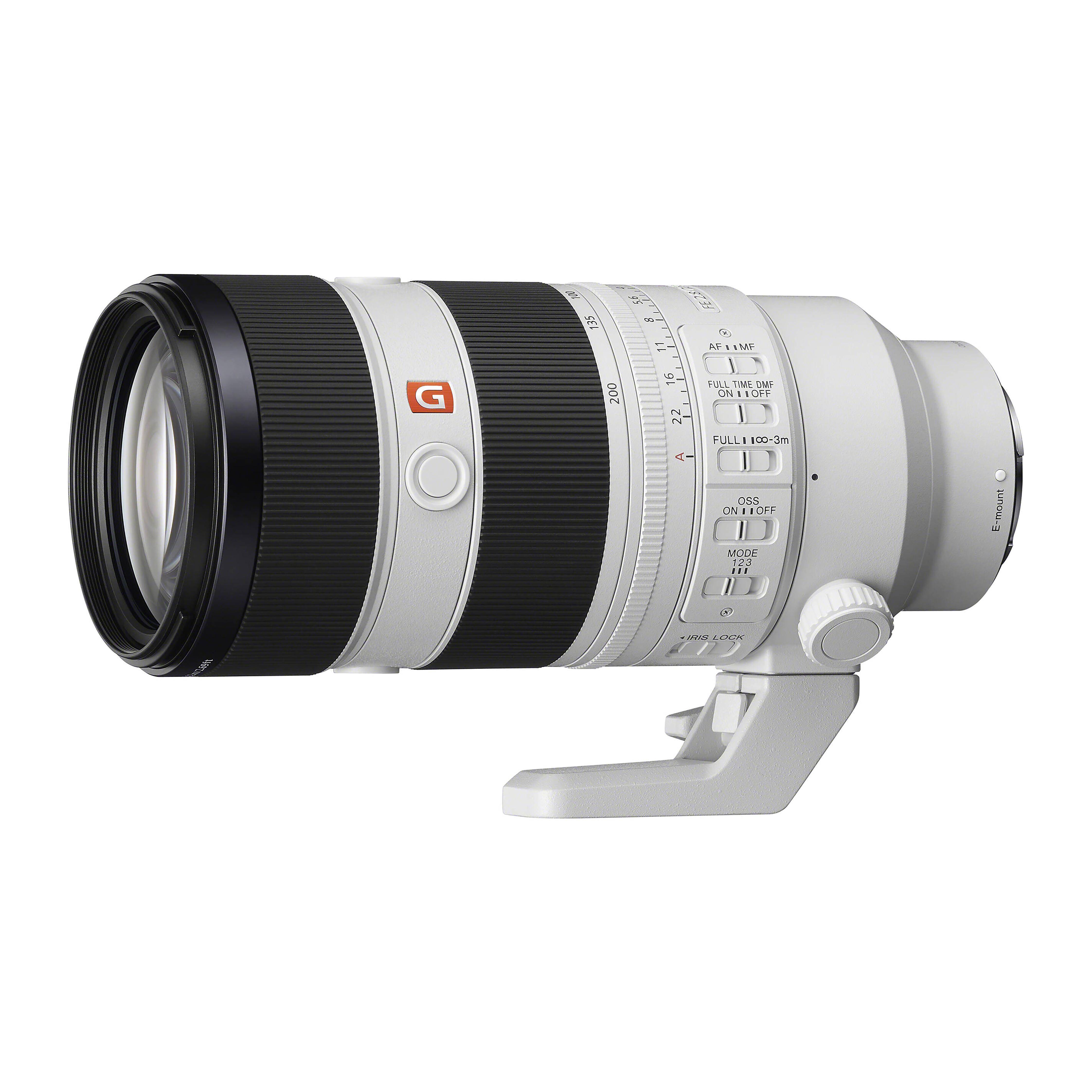 Sony FE 70-200mm f/2.8 GM OSS II Objektiv vit/svart