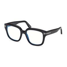 Tom Ford FT6094-B 001 Blåa-Light Block 54 Svarta Glasögon (Endast Båge) Kvinna