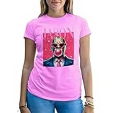 jason voorhees halloween we wear pink anime T-Shirt Rose För Kvinnor Size XXL