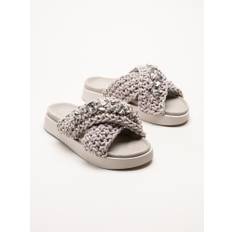 Inuikii - Woven Stones - Grå grovt virkade sandaler storlek 39 - Grey (39)