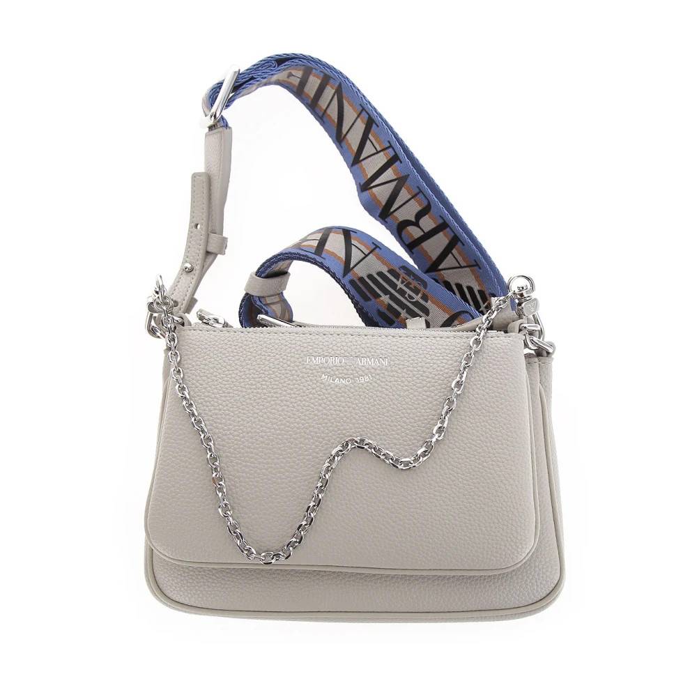 Emporio Armani Crossbody Taske - Tasker - Dame - Grå - ONE SIZE - Læder