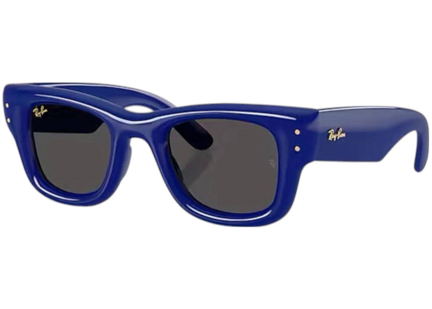 Ray-Ban x A$AP Rocky Wayfarer Puffer Sunglasses Polished Blue Ultra Black (RB4940) - One Size (One Size)