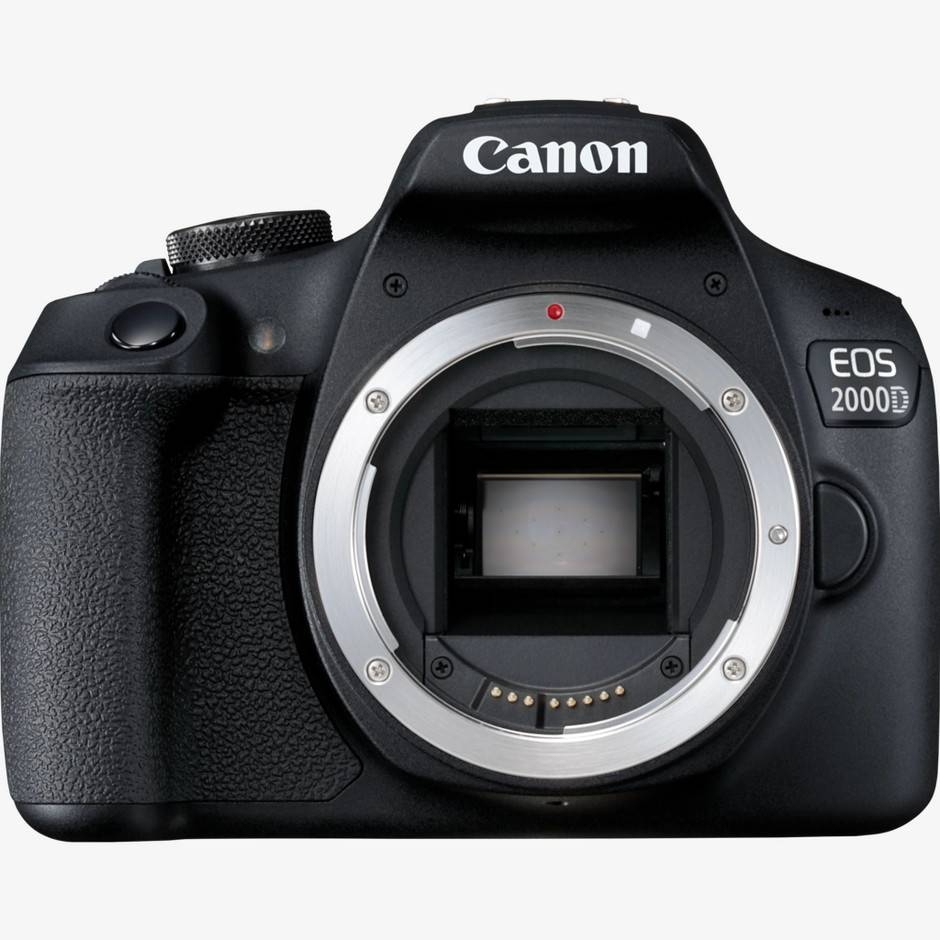 Canon EOS 2000D-kamerahus, sort