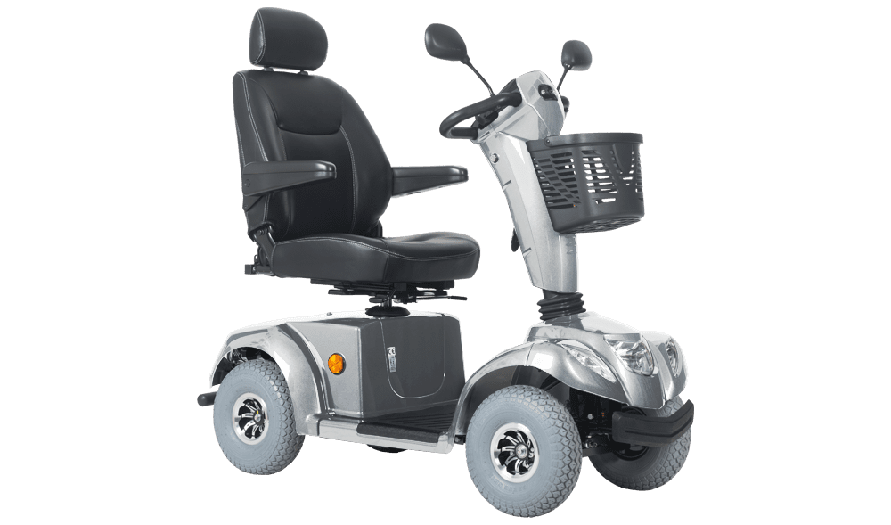 El-scooter EasyGO L4B – 4 hjul – Sølv