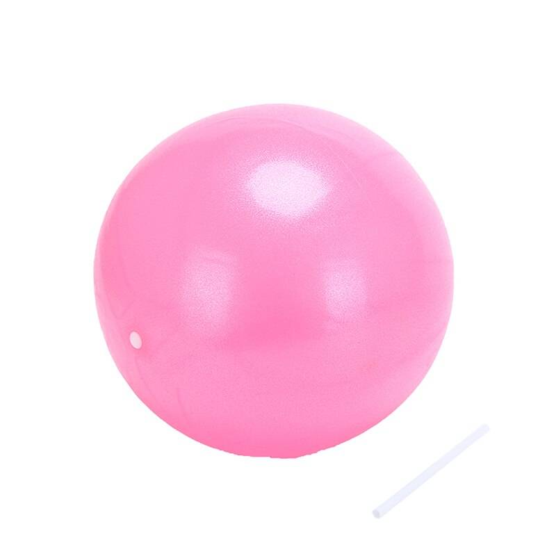 1pc 25cm mini yoga boll pilates fysisk kondition boll för träningsapparat träning balans boll hem tränare balans whalesale - Rosa