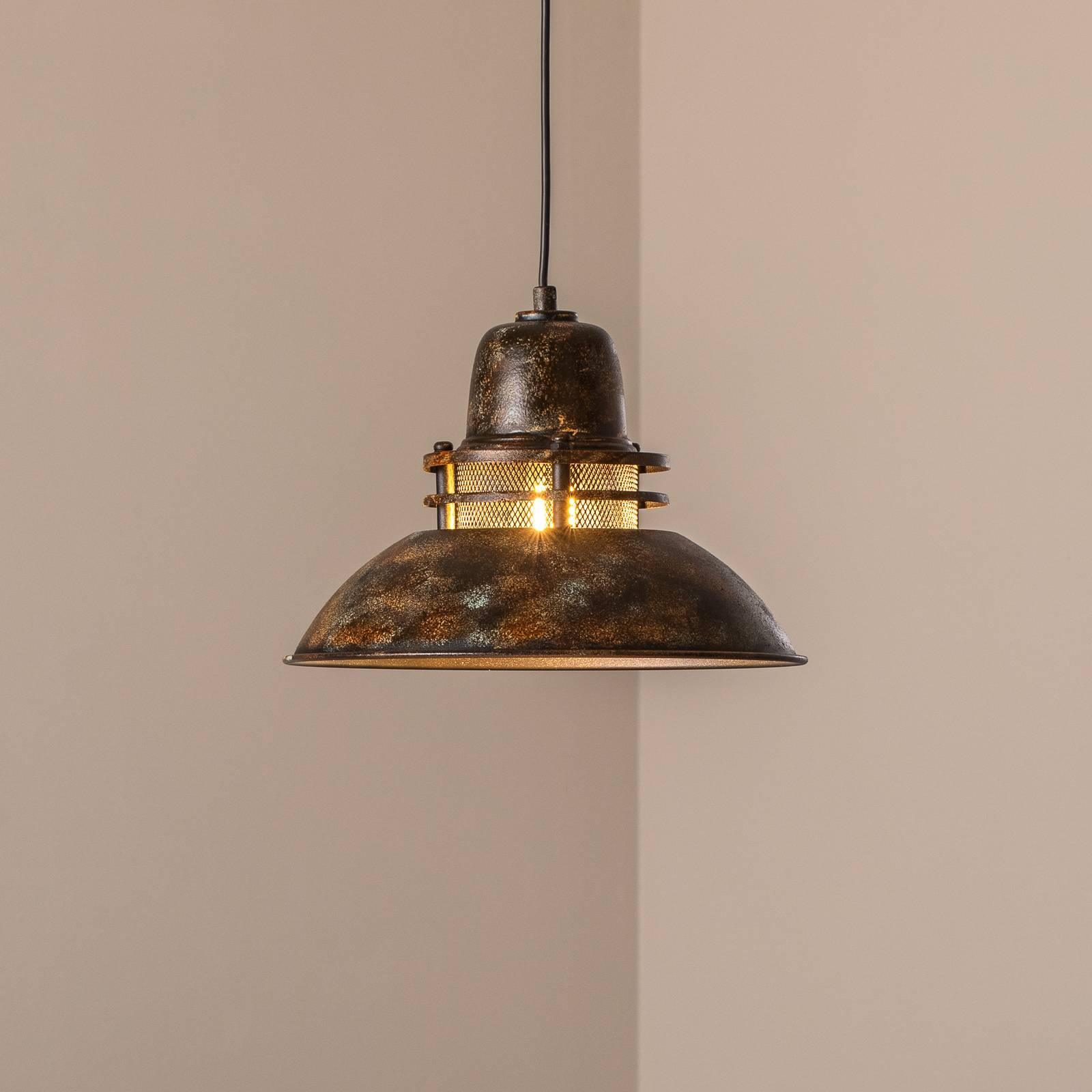 Hänglampa Opviq, dimbar, Brun / rost, Vardagsrum / matsal, Metall, Vintage, Pendellampa
