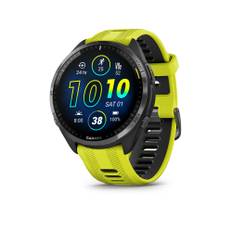 Forerunner 965 Running Smartwatch - Titanium Bezel With Black Case & Amp Yellow Band / One Size