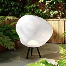 Tom Dixon LED-batteridriven terrasslampa Melt large, opal, 57 cm Melt, dimbar, Vitt / opal, Syntetmaterial, Design