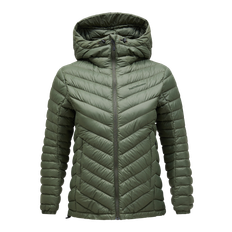 Frost Down Hood Jacket W Pine Needle (L) - Grön (L)