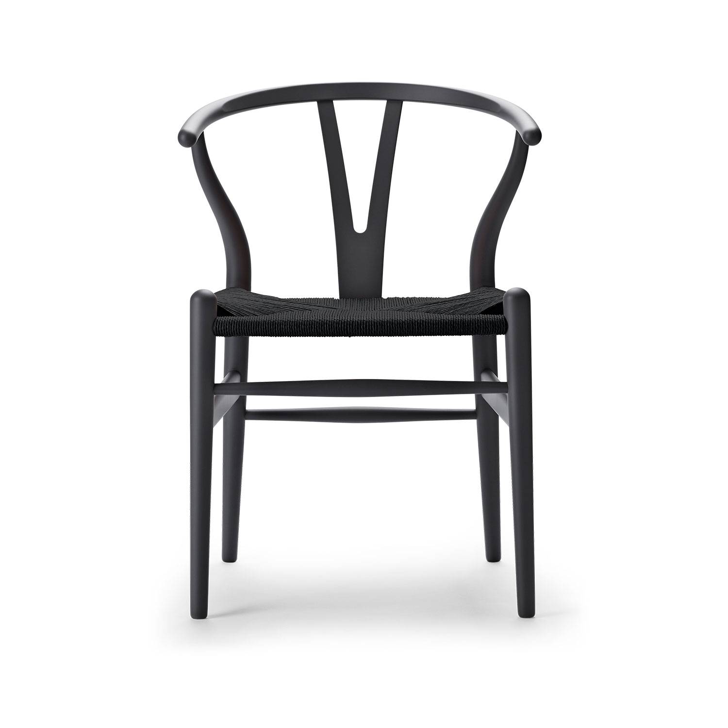 CH24 Y-stol CHS Soft Colors af Hans J. Wegner Anthracite Gray Sort papirgarn.