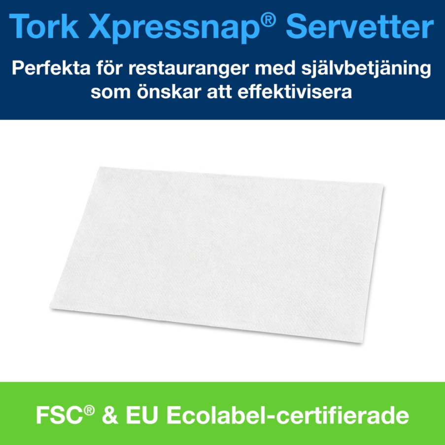 Dispenserservett Tork Xpressnap Advanced N4 1125st